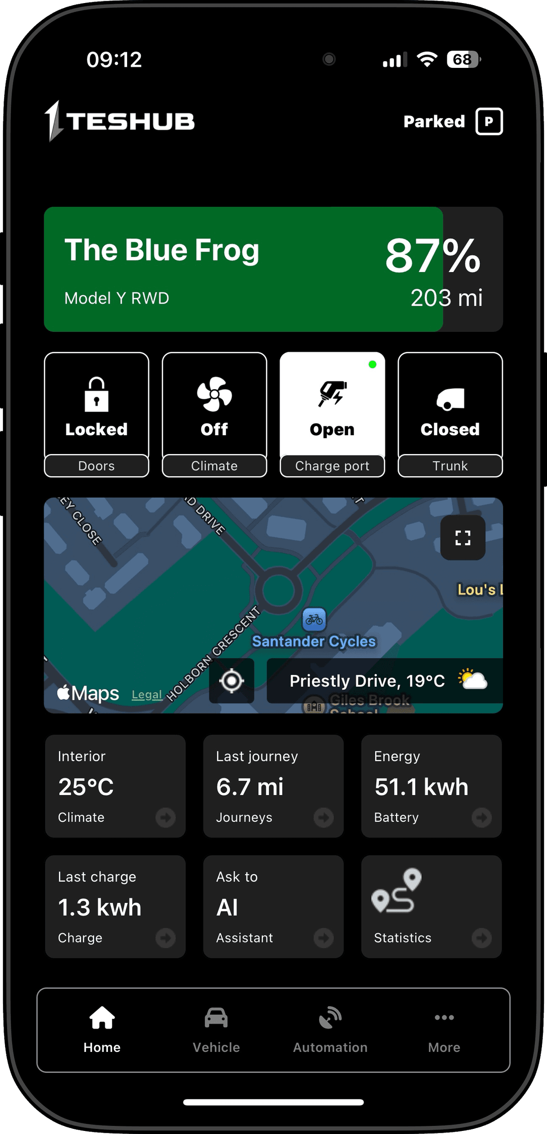 Teshub Dashboard